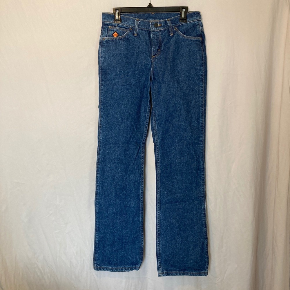 Wrangler FR Flame Resistant Work Jeans Blue Denim 3/4x32 NFPA 2112 HRC2 FRW10BL